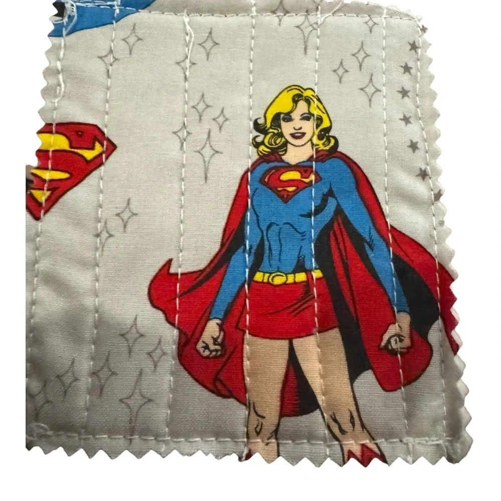 Superhero Comic Book Fabric Corner Bookmark